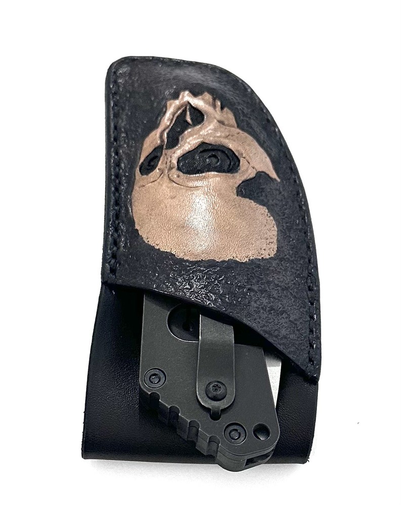 Strider SMF Leather Belt Sheath Handcrafted.