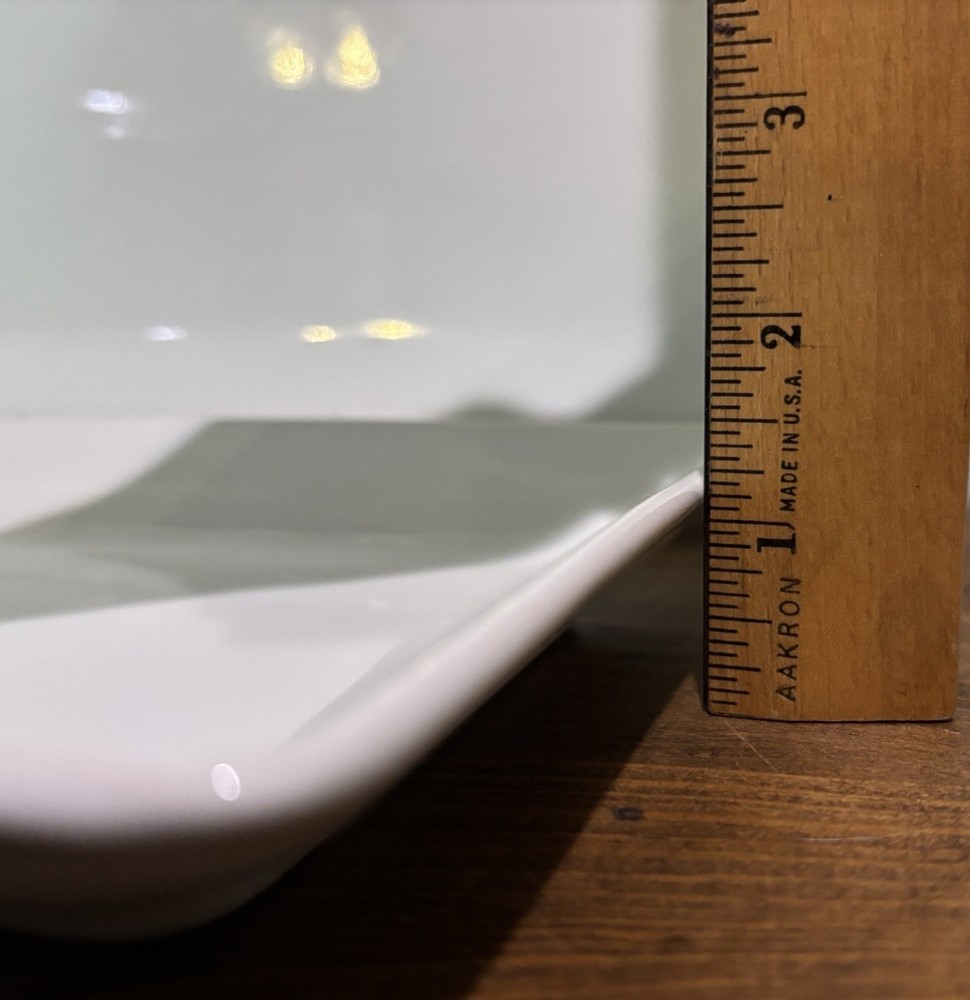 White Porcelain Servng Set Rectangle Platters Or Plates Threshold™