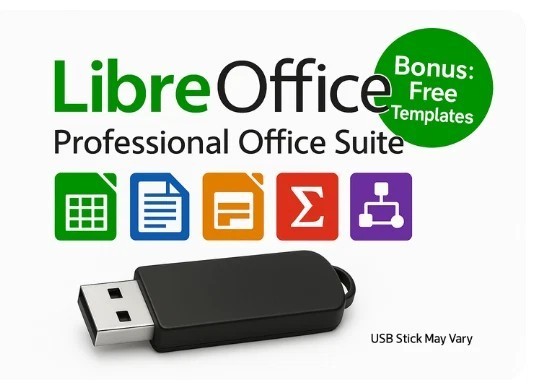 LibreOffice Software Suite for Windows ~ Word Process, Home Student Business CD