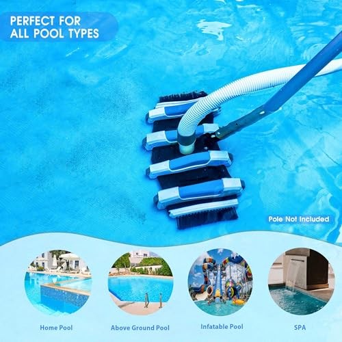 Enhanced Pool Vacuum Head with Direction 4LB-Upgrade Direction-Control (Blue)