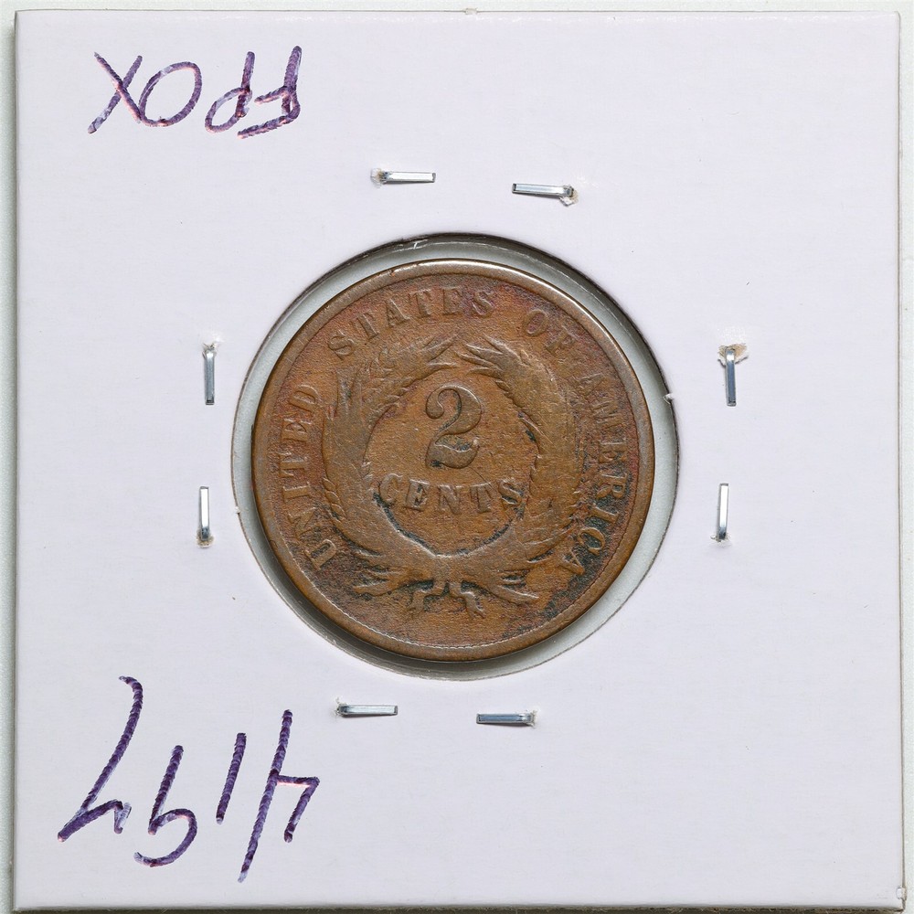 1868 2C Two Cent Piece in Good Condition #4197