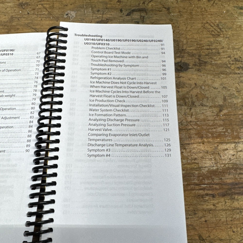 Manitowoc Neo Ice Machine Technicians Handbook Spiral 6/24