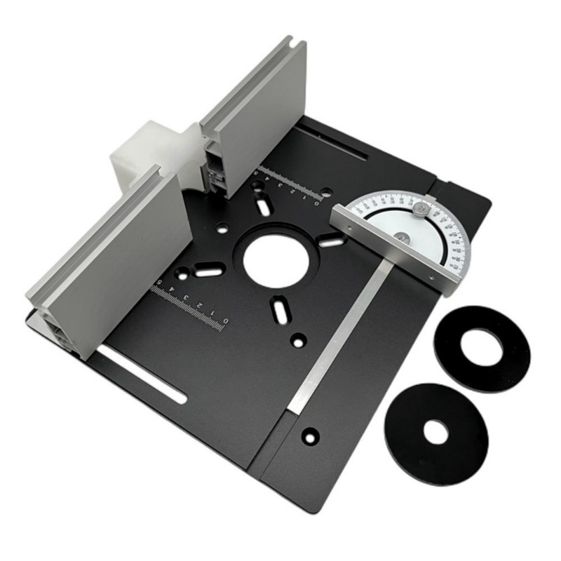 Multifunctional Aluminum Router Workbench Insert Plate for Woodworking Projects
