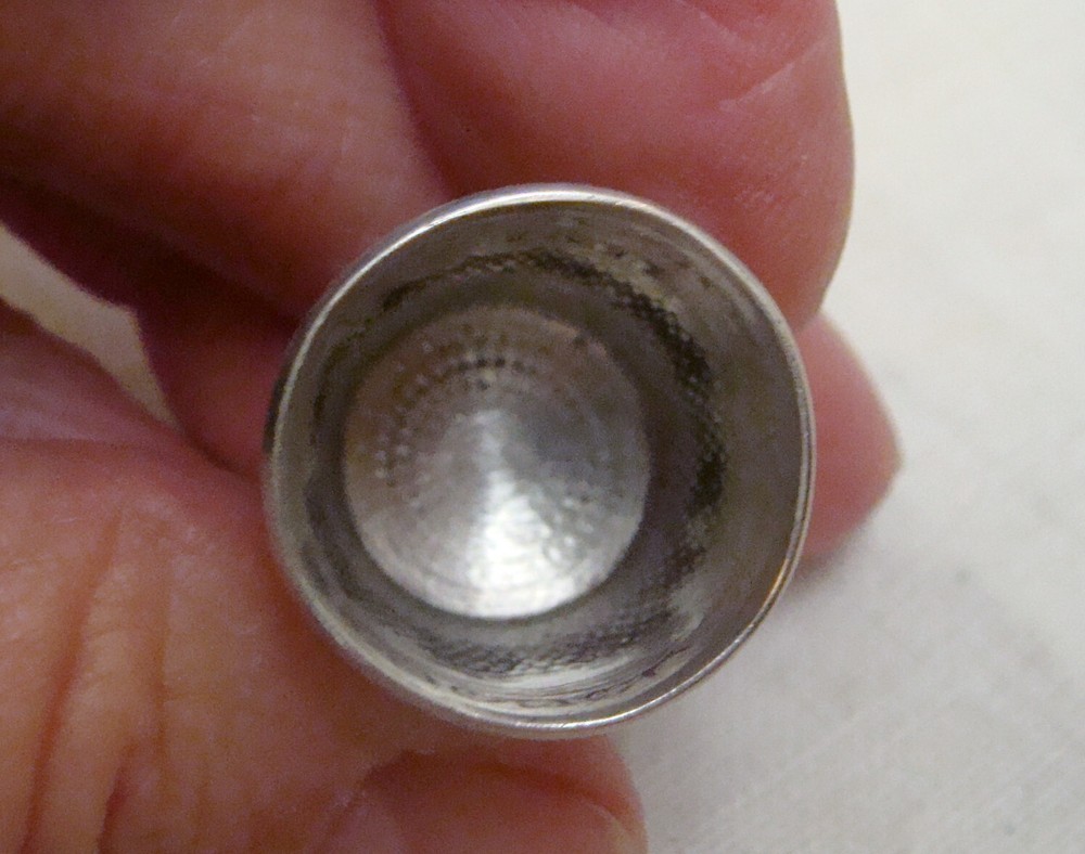 Antique Stern Bros. Sterling Silver Thimble, Sz. 11