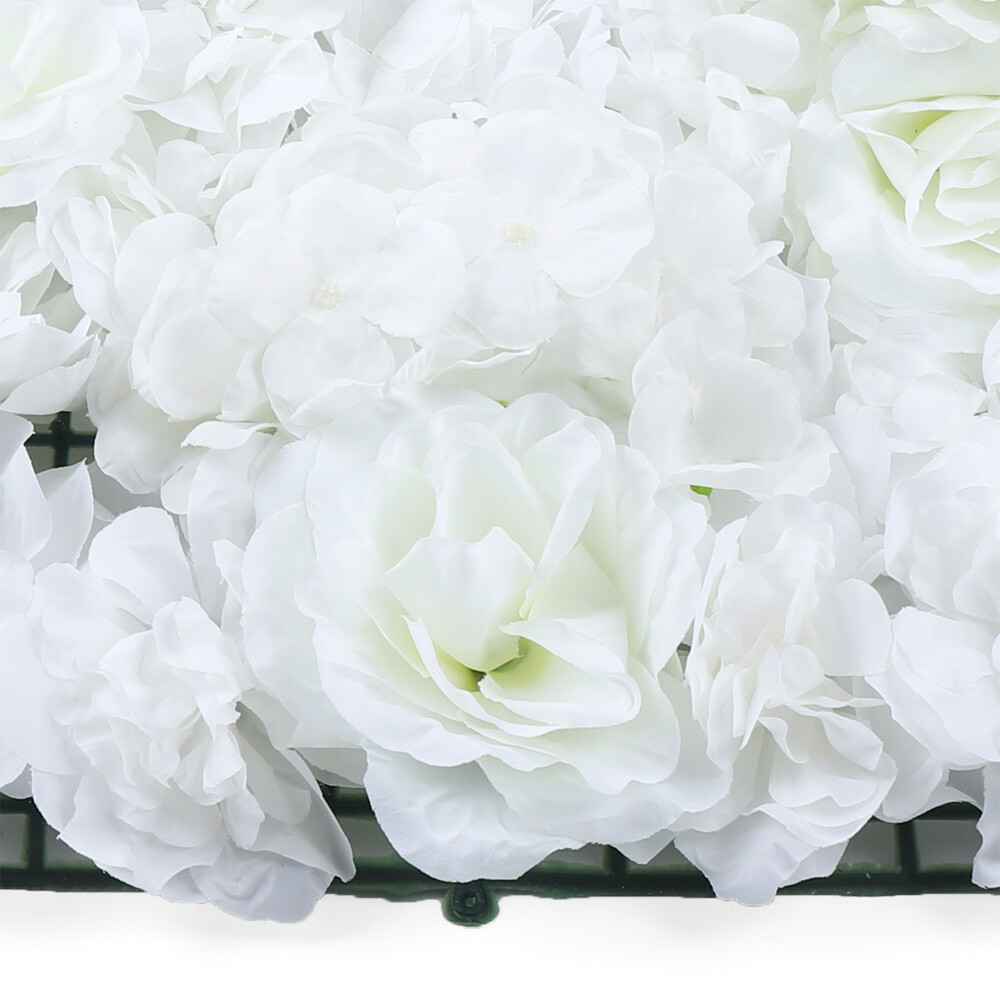 6Pcs Artificial Flower Wall Panel Backdrop Wedding Party Background Venue Decor