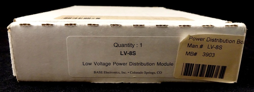 Base Electronics LV-8S Low Voltage Power Distribution Module, NEW IN BOX