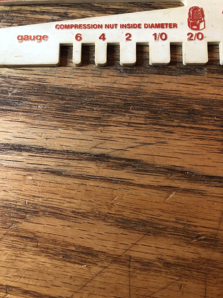 PAI Copper Wire & Compression Nut Inside Diameter Gauge .. Rare Tool !