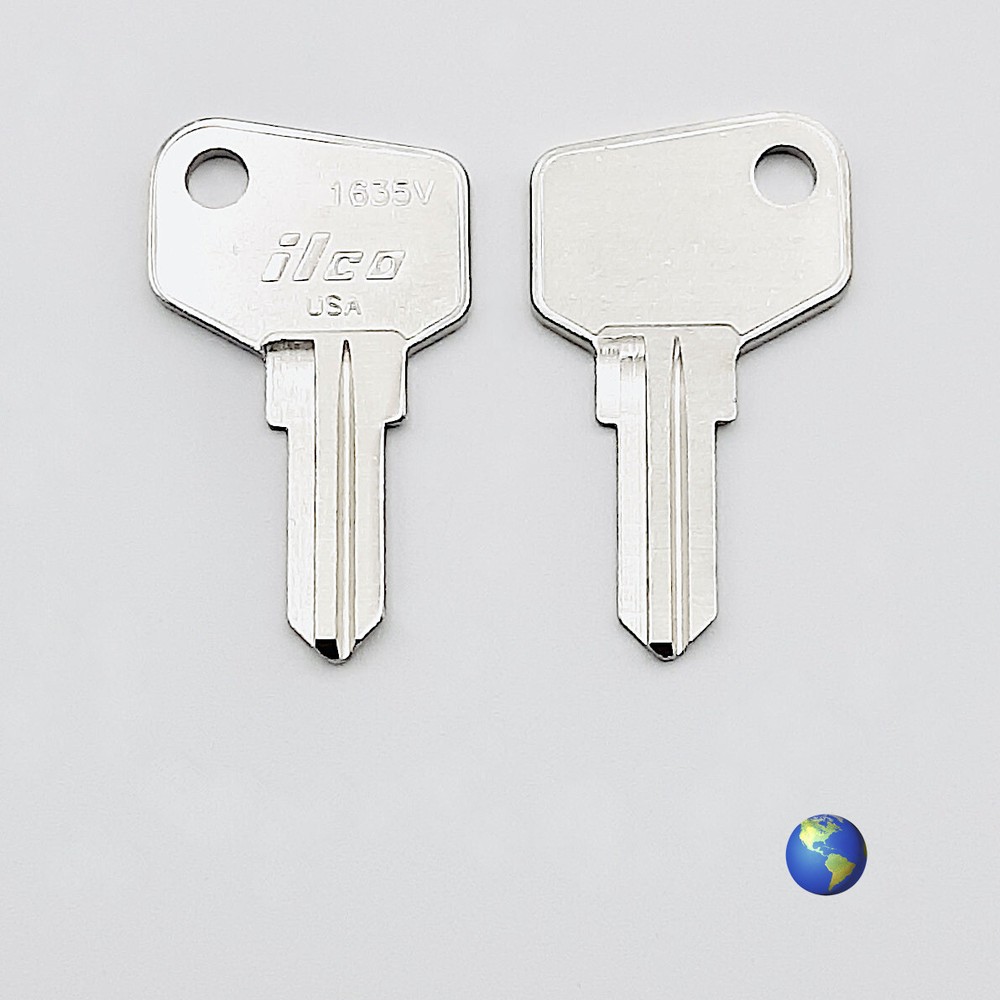 1635V Key Blanks for ARFE V-Series Cam Locks (2 Keys)