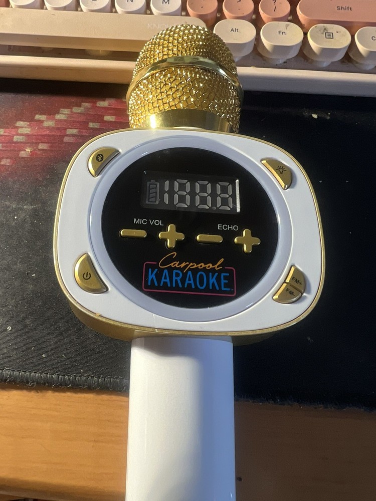 The Singing Machine Carpool Karaoke Wireless & Bluetooth Microphone