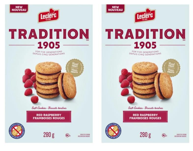 Leclerc Tradition 1905 Soft Cookies Red Raspberry 280g (2 Pack)