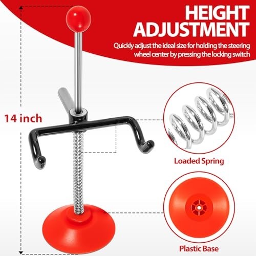 Adjustable Steering Wheel Holder & Lock - Car Alignment Tool for Trucks, Vans &