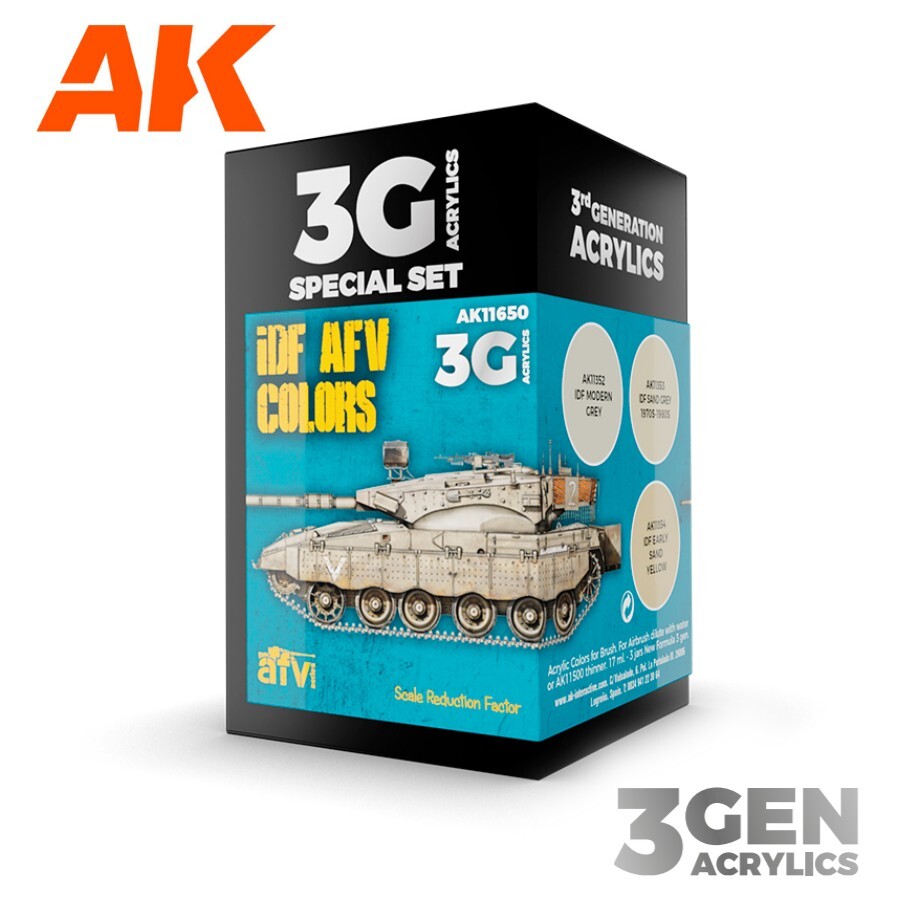 AK Interactive: IDF AFV Colors - Acrylic Paint Set - AK11650