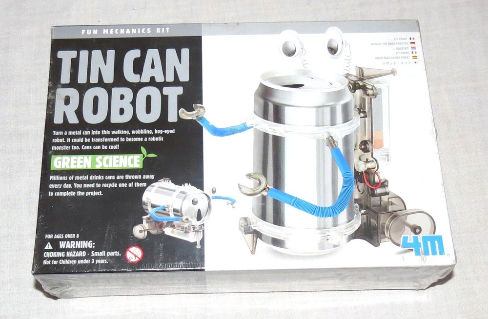 4M Tin Can Robot - Green Science - New Sealed