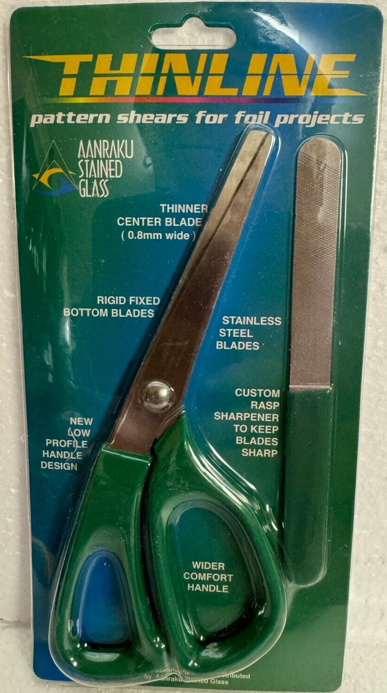 Thinline Aanraku Stained Glass Pattern Shears File Foil Projects