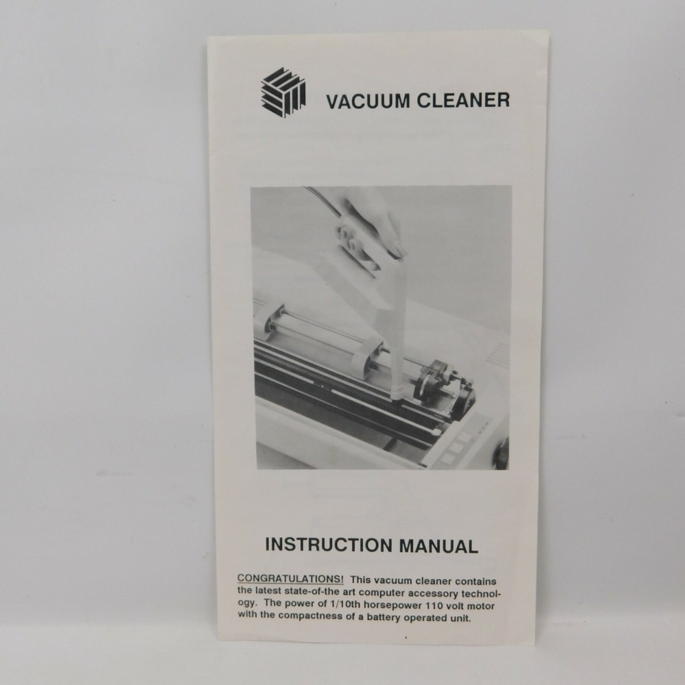 PC/Printer Vacuum System Sweeper Vintage For Computers By Micro Access Tested