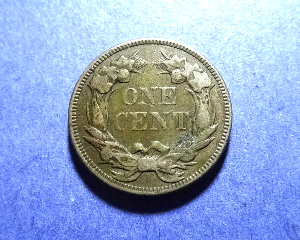 1858 Large Letters Flying Eagle Cent Ch. VF