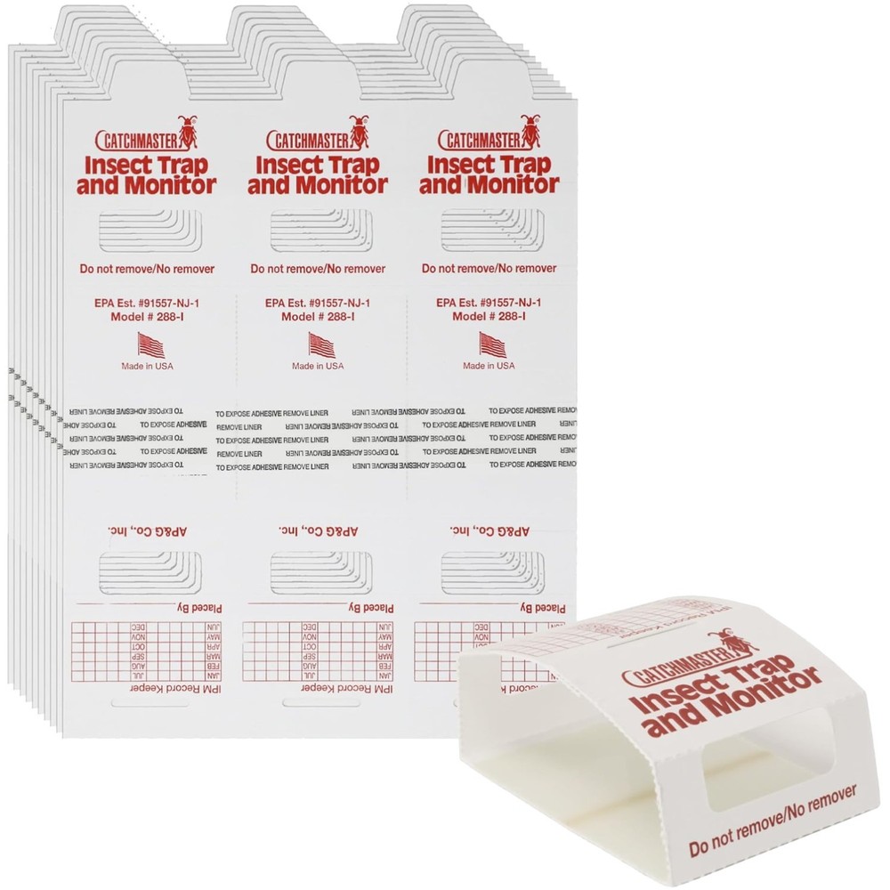 Adhesive Roach Killer & Spider Traps - 30 Count for -Round Effectiveness