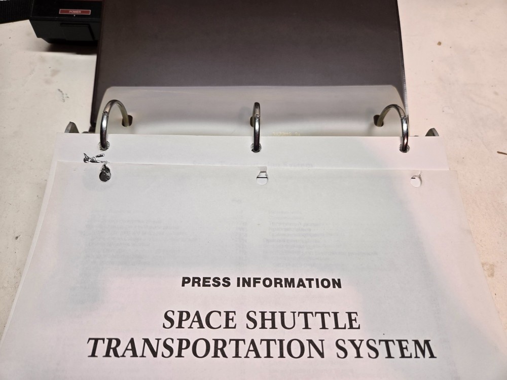 Rockwell International March 1982 Press Information Space Shuttle System Binder