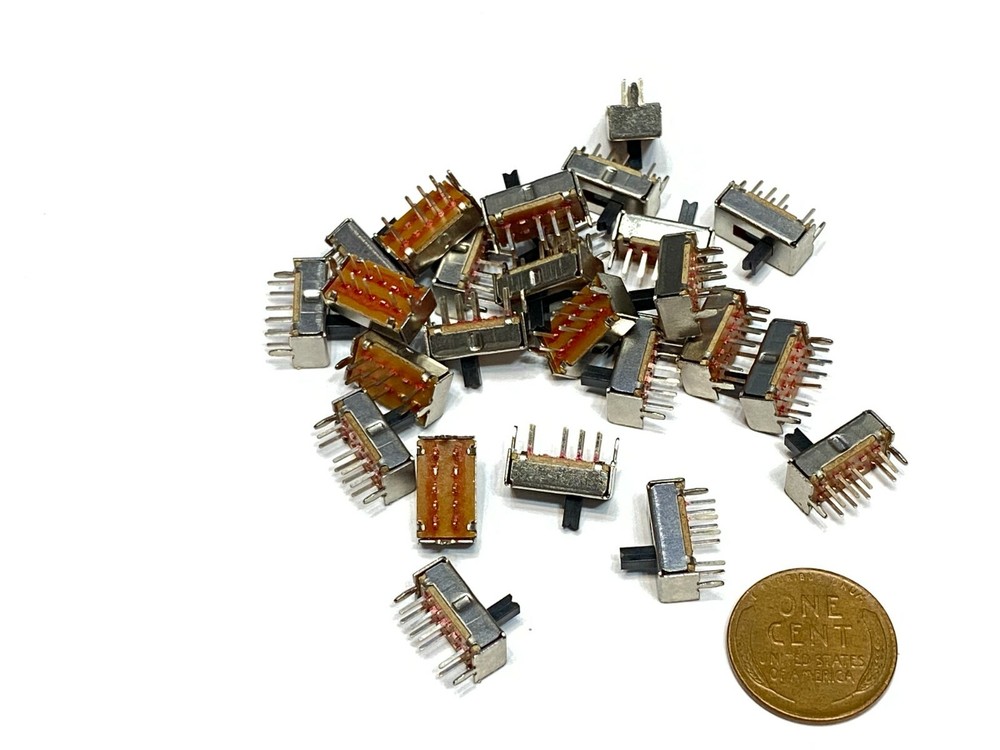 25 x SS23D07 8 PINS 3 Position 2P3T Toggle Switch Slide   E8
