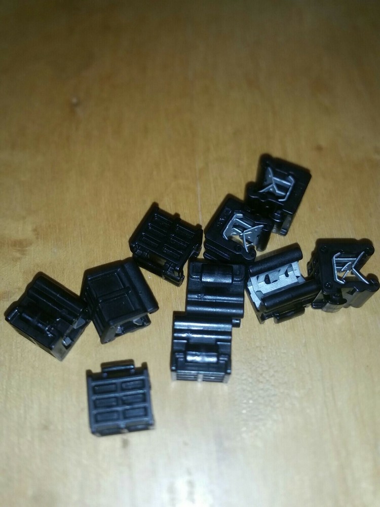 10 pcs Edge Zip Tie Wire Cable  Clips (Edge - parallel, Side - along)◇156-00592