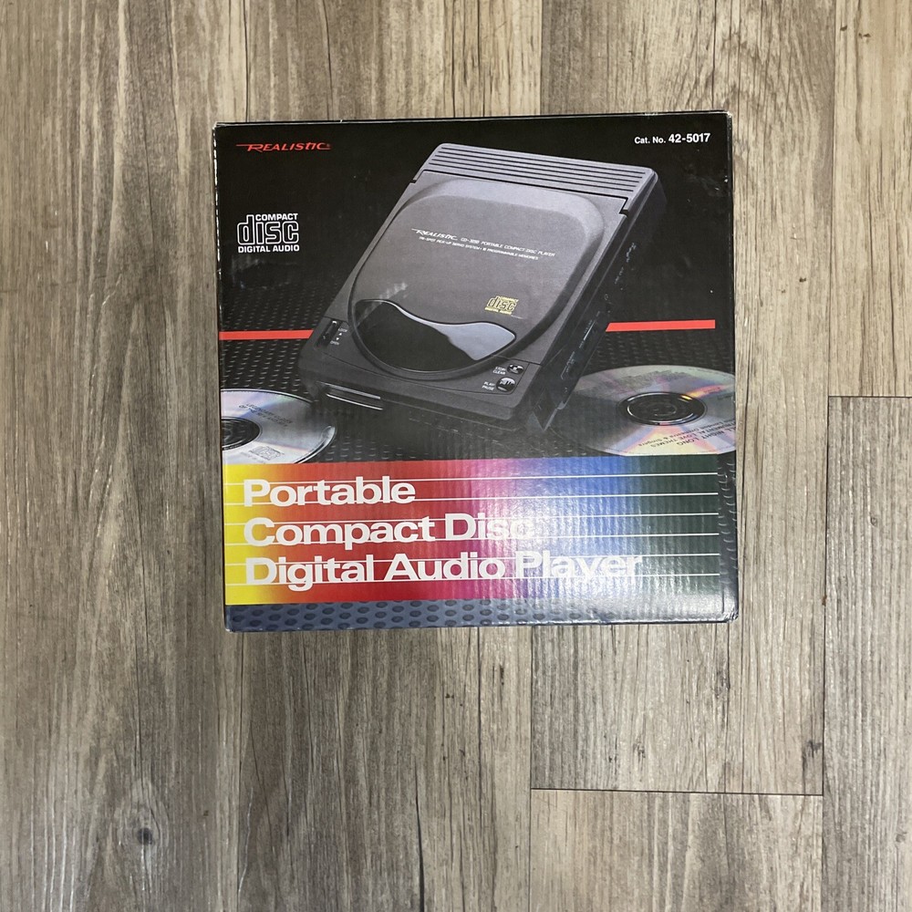 Vintage Realistic CD-3250 Portable Compact Disc Player New