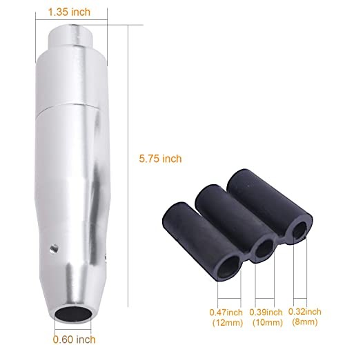 5" Long Weighted Gear Stick Shift Handle Automatic Push Button Shifter Silver
