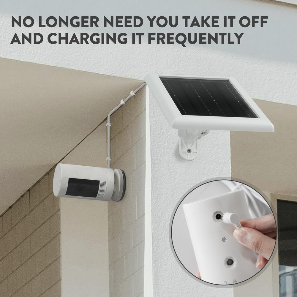 Ring Solar Panel2nd Generation, 2Pack 5W Ring Solar Panel Charger with Mount ...