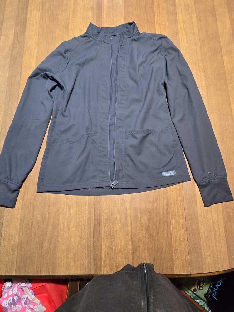 Size Small 3 Piece Gray Scrub Set (jacket, Top, Pants)