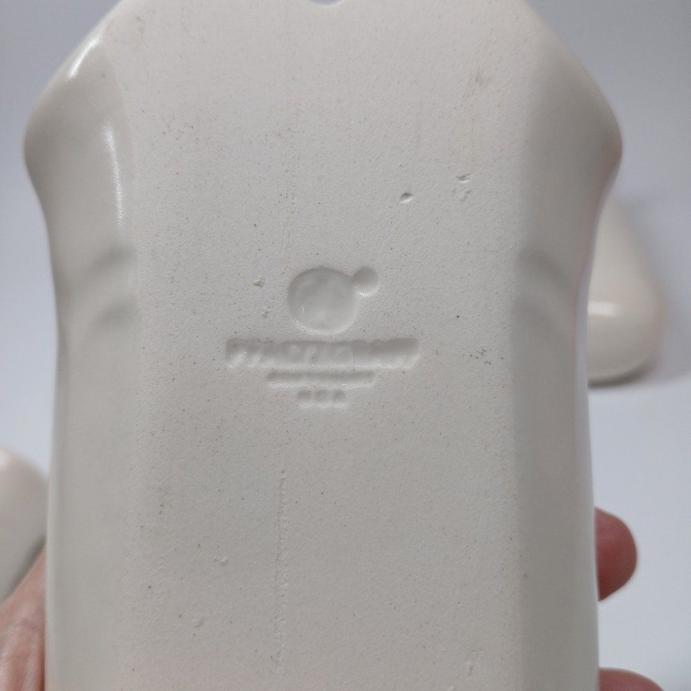 Pfaltzgraff White Pocket Wall Vase