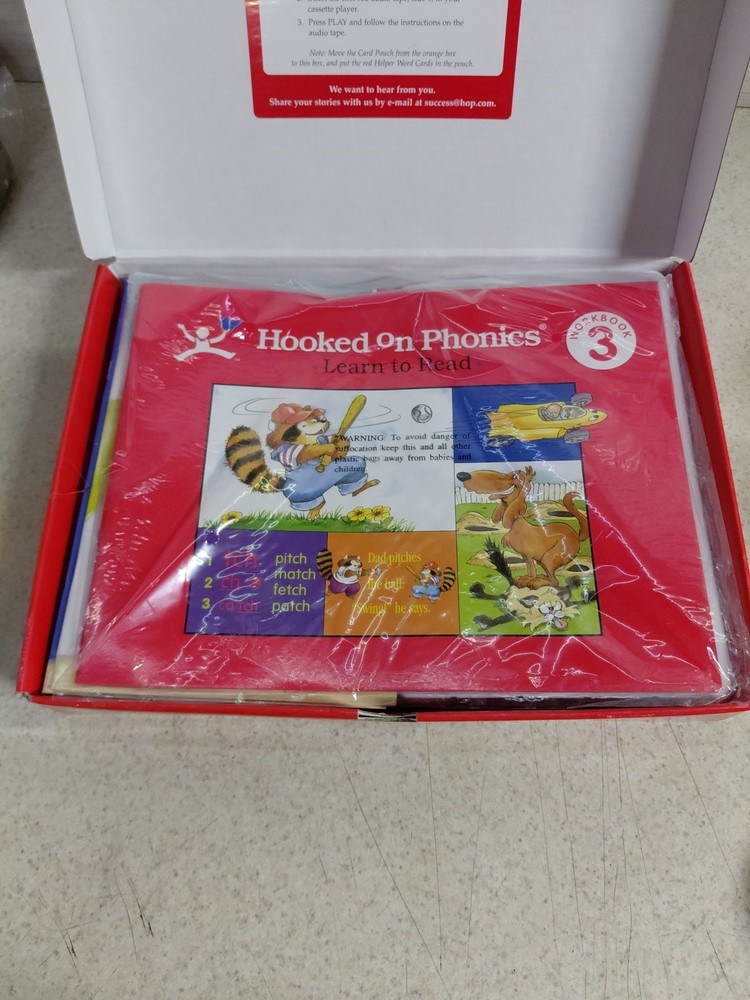 Hooked on Phonics Level 3 Learn To Read cards Sealed Content Inside