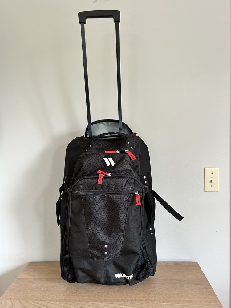 Rolling Worth Baseball Backpack Black