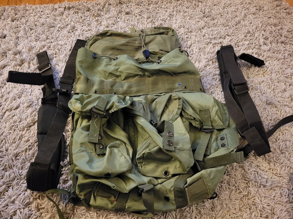US Army Field Pack Combat Nylon LC-1 Medium Alice Vintage Backpack Extra Support