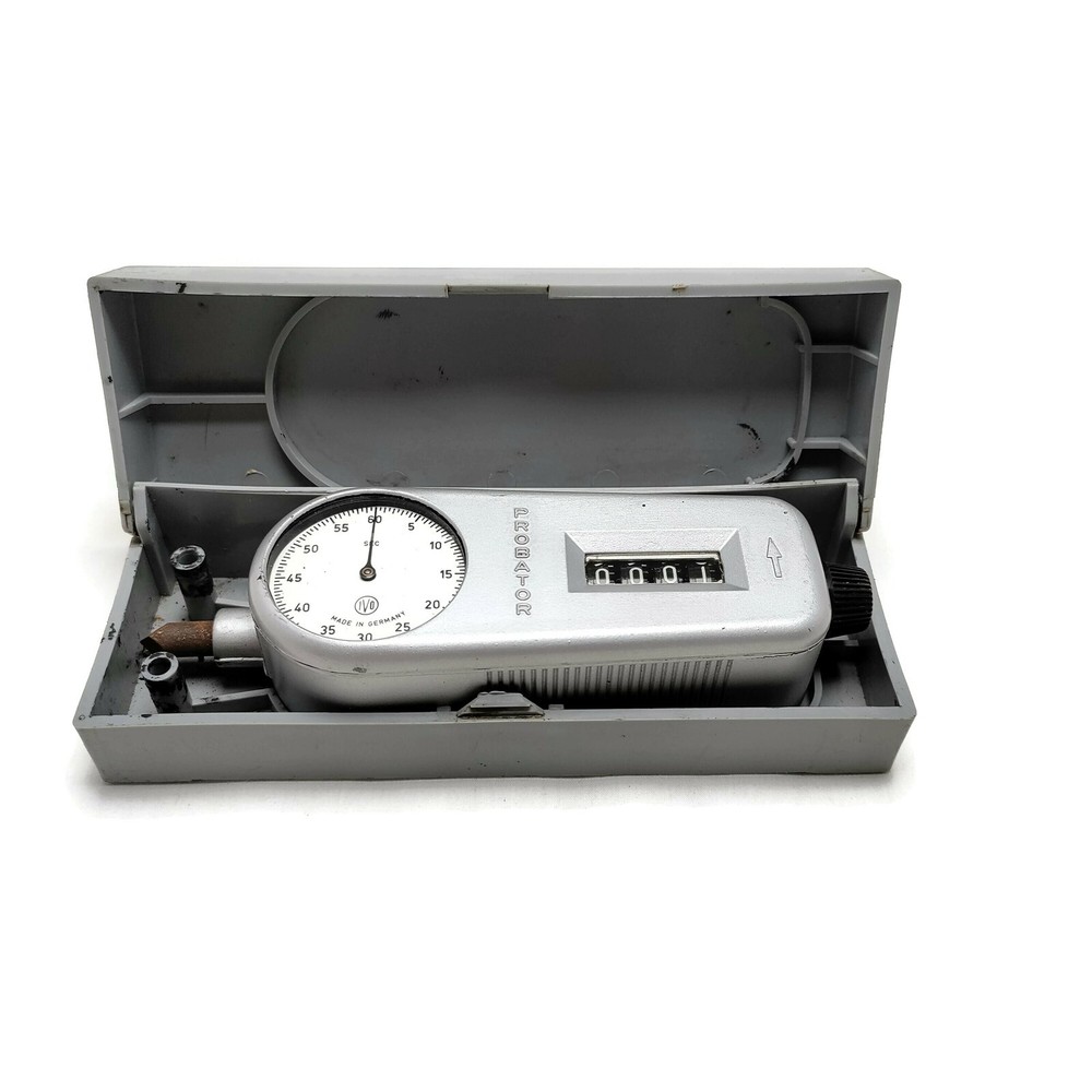 Vintage Probator Handheld Tachometer with Counter. Made in Germany