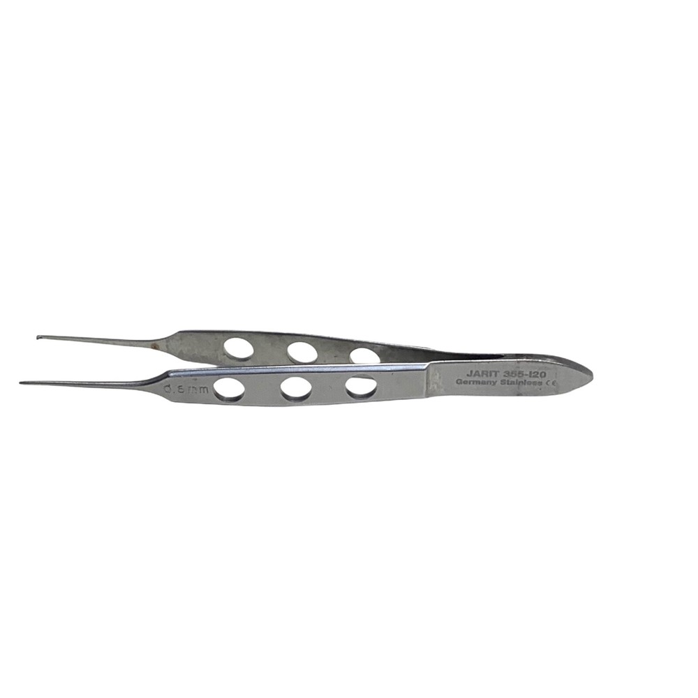 JARIT REF 355-120, Bishop-Harmon Iris Forcep 1 x 2 Teeth, 0.6mm, Straight