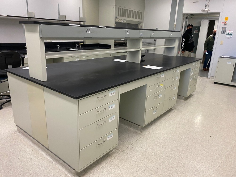 Gray Lab Casework Benches by Linear Foot, Island & Perimeter(100379)