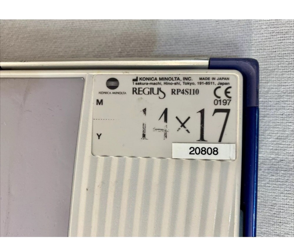 Konica Minolta Regius CR System 14x17 Cassette & Imaging Plate