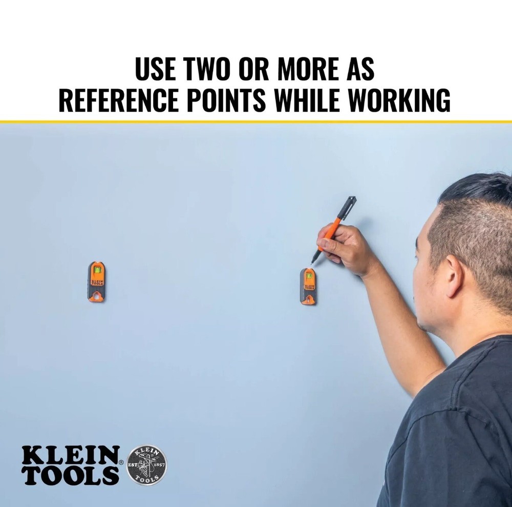 Klein Tools Compact Magnetic Stud Finder MSF100 Detects Metal Studs & Fasteners