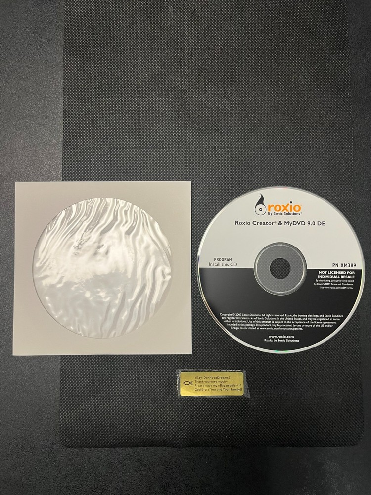 Roxio Creator & MyDVD 9.0 DE Installation CD