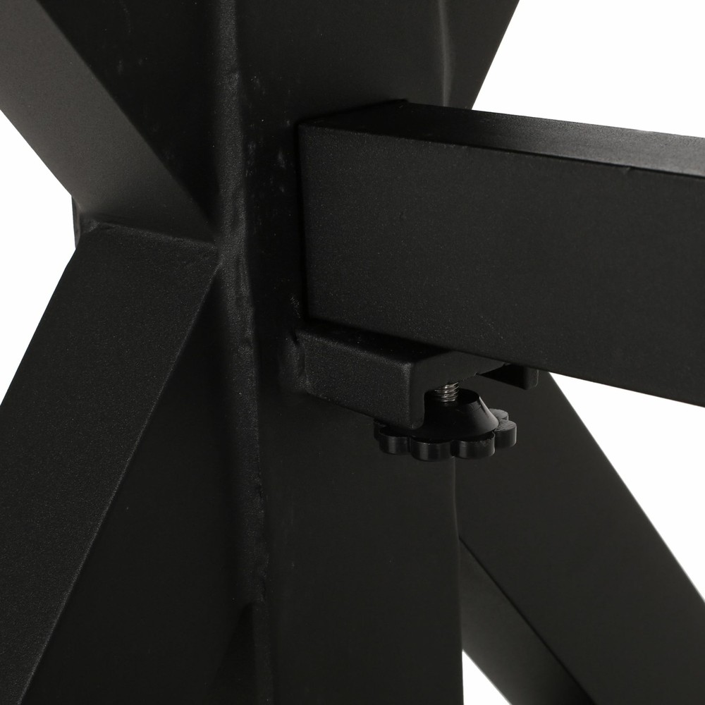 Outdoor Aluminum Dining Table, Antique Black