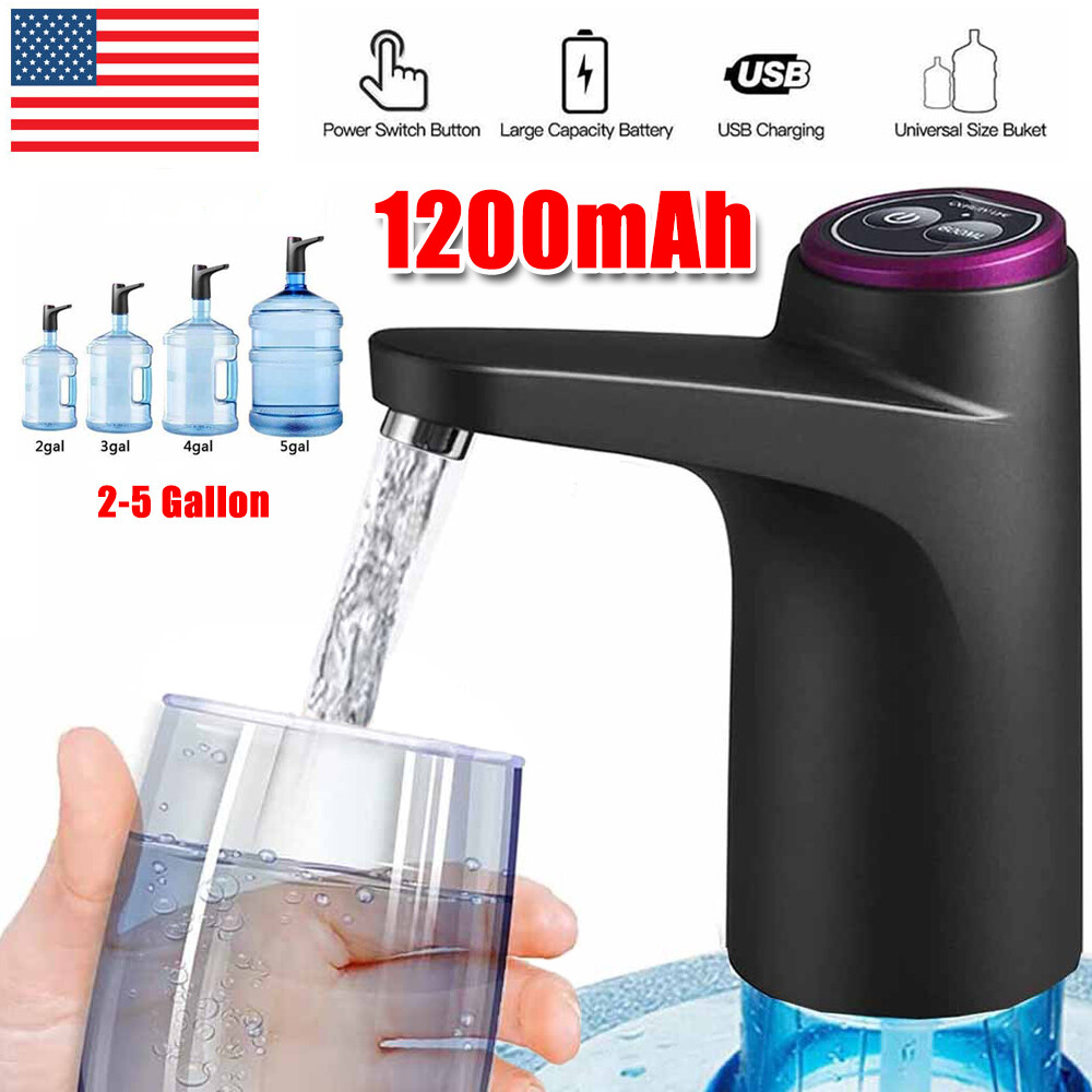 Water Bottle Switch Pump Electric Automatic USB Jug Dispenser Universal 5 Gallon