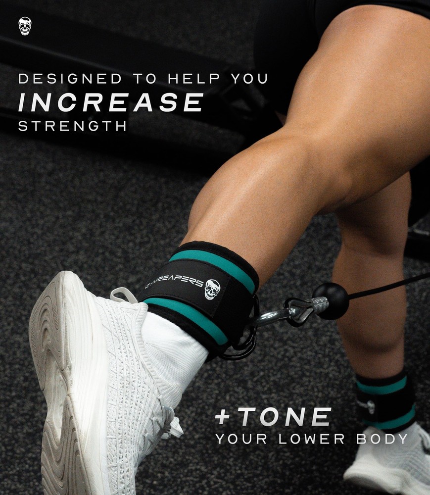 Ankle Straps Pair For Cable Machine Kickbacks Glute Workouts Lower Body Exerc...