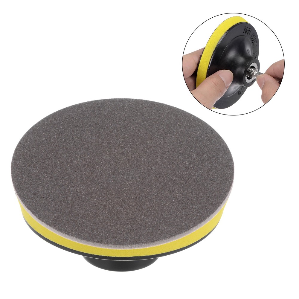 15pcs 320 Grit 5-inch Sponge Pad Sanding Sponge Hook and Loop Sanding Disc