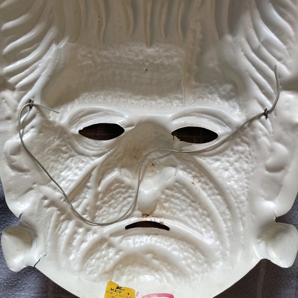 Ben Cooper Frankenstein plastic mask vintage Halloween