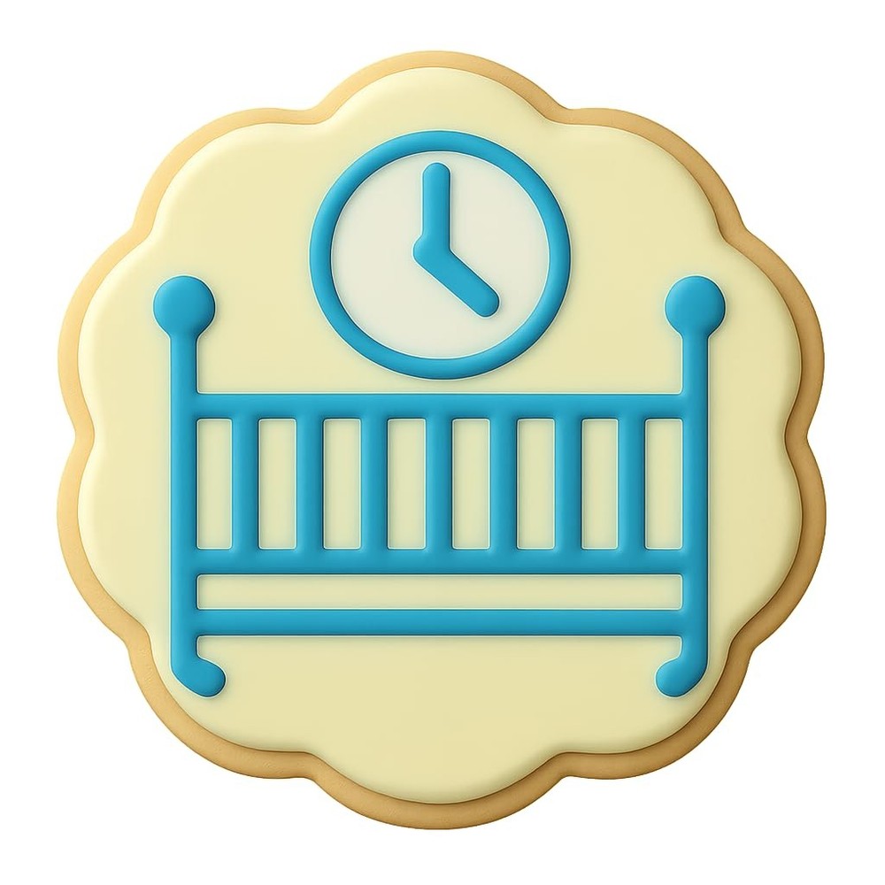 Crib Countdown Cookie Cutter & Stamp - 4x4 Fun Kitchen Baking