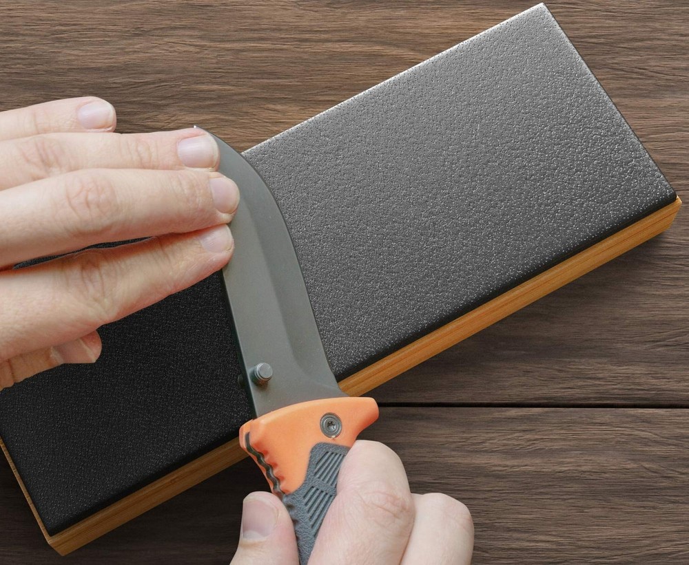 Sharp Pebble Premium Leather Strop kit with Polishing Compound- Knife Stroppi...