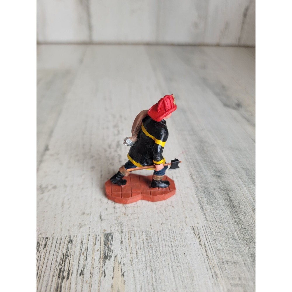 Lemax firefighter axe hose Village accessory