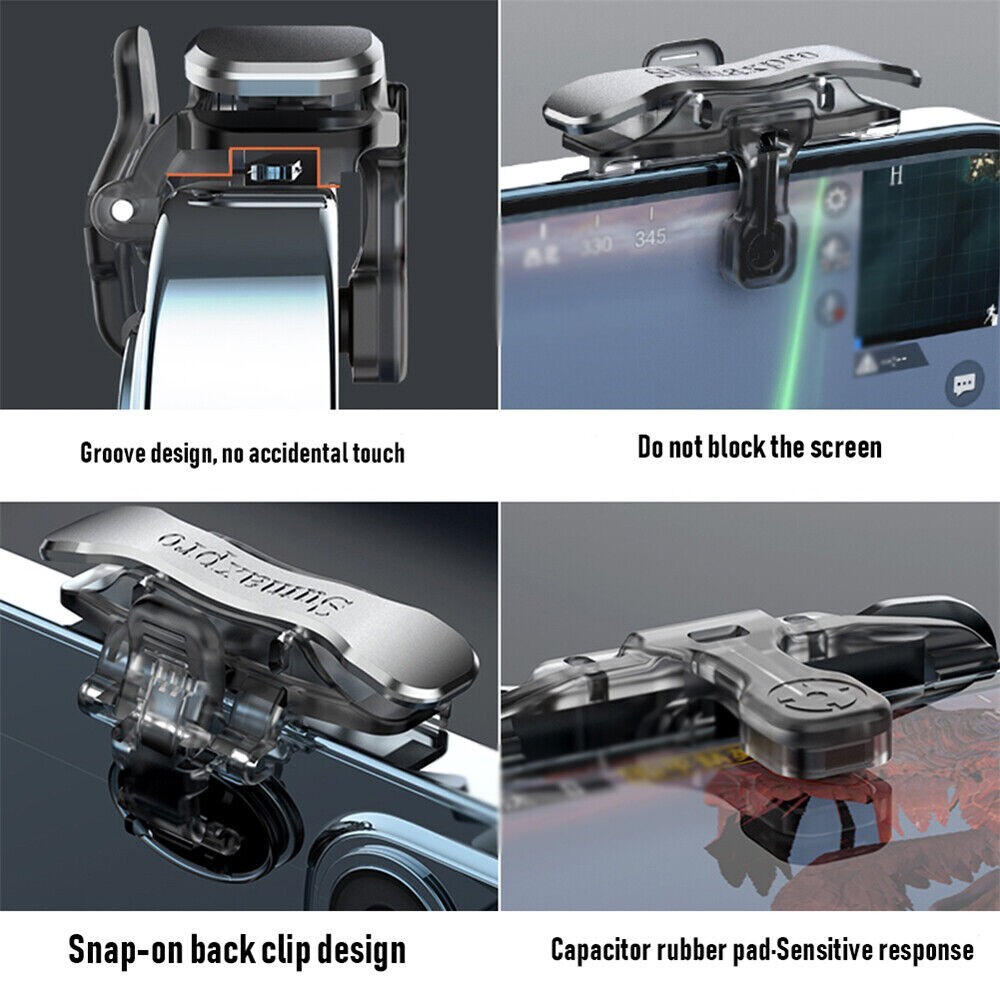 1 Pair PUBG Mobile Phone Game Controller Gamepad Joystick Pad For Android iPhon