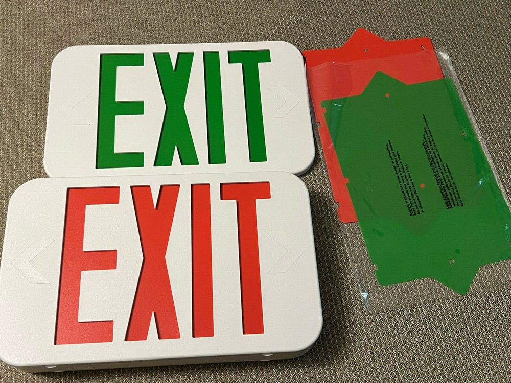 Hubbell Lighting Compass CER Trade Select LED Emergency EXIT Sign (Red or Green)