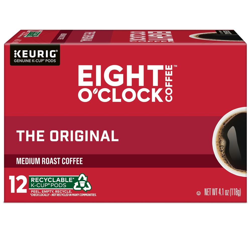 Eight O'Clock Coffee Medium Roast K-Cup Pods 72 Count