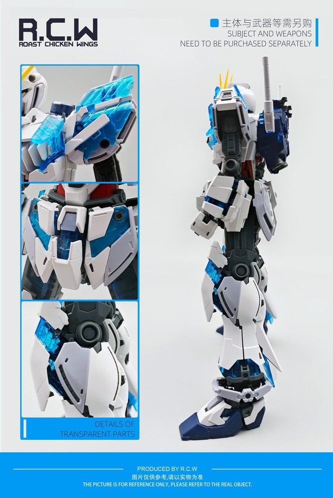RCW Psycho frame modified part Fluorescence 3 sets for MG 1/100 RX-9 Narrative